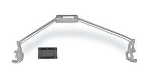 Cobalt Polished Stainless Steel Miata 3 Point Shock Tower Brace